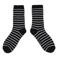Nightmare Before Christmas Jack Skellington Adult Black & White Striped Casual Crew Socks -Women Store GUEST ae970501 eb26 40f7 815a a9644eaa41cd