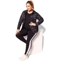 Women's Plus Size Color Block Legging - Pewter | AVENUE -Women Store GUEST aedb8955 007c 46c3 8a3f a3d7ec4d234b