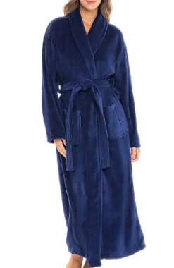 Women's Warm Fleece Winter Robe, Long Soft Plush Bathrobe -Women Store GUEST af4e5e34 5ba3 423d af1a 7407b374b567