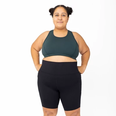 Superfit Hero Women's Plus Size 9" Pocket Bike Shorts 4 Superfit Hero Women's Plus Size 9" Pocket Bike Shorts - Image 2