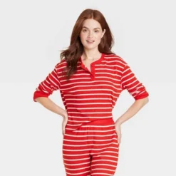 Women's Striped Matching Family Thermal Pajama Top - Wondershop™ Red 8 Women's Striped Matching Family Thermal Pajama Top - Wondershop™ Red -Women Store GUEST af93c997 f3b4 4264 b838 191739eb62cc