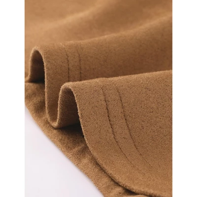 Allegra K Women's Button Decor Side Slit Faux Suede Work Pencil Sheath Dress 6 Allegra K Women's Button Decor Side Slit Faux Suede Work Pencil Sheath Dress - Image 4