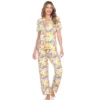 Women's Tropical Print Pajama Set - White Mark -Women Store GUEST b18fb76a ddba 43ab a84d 53b0990710ca