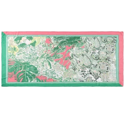 Shiraleah Pink And Green Tropical Print Pareo 4 Shiraleah Pink And Green Tropical Print Pareo - Image 2