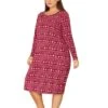 Agnes Orinda Women's Plus Size Comfy Long Sleeve Sleep Dress Nightgown -Women Store GUEST b366d621 34d9 4133 bc29 4e5e157fb232