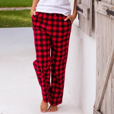 Women's Soft Cotton Flannel Pajama Pants, Warm Pj Bottoms 3 Women's Soft Cotton Flannel Pajama Pants, Warm Pj Bottoms