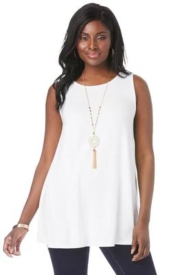 Jessica London Women’s Plus Size Sleeveless Swing Tunic 5 Jessica London Women’s Plus Size Sleeveless Swing Tunic - Image 3