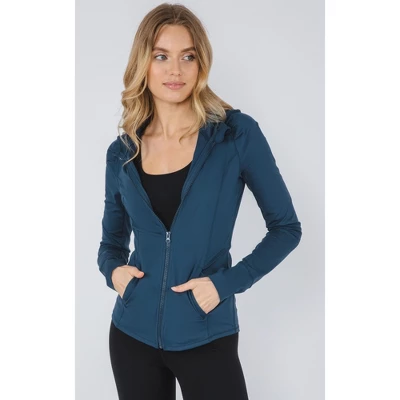 Yogalicious - Women's Slim Fit Hooded Track Jacket 15 Yogalicious - Women's Slim Fit Hooded Track Jacket - Image 13