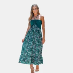 Women's Paisley Print Halter Ruched Maxi Dress - Cupshe 13 Women's Paisley Print Halter Ruched Maxi Dress - Cupshe -Women Store GUEST b5398150 8ac2 4fe1 adfb ac8d15a88ec9