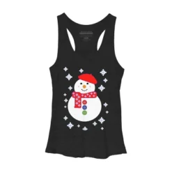 Women's Design By Humans Christmas Snowman By ScarDesign Racerback Tank Top -Women Store GUEST b55d867f b653 4e0c ac02 5f6298c67e22