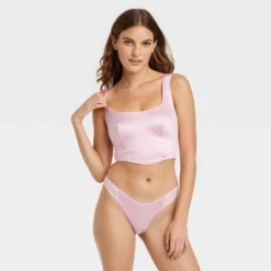 Women's Satin Corset - Colsie™ Pink -Women Store GUEST b638c312 335a 43bf b323 14335ce5e04c