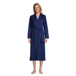 Lands' End Women's Supima Cotton Long Robe -Women Store GUEST b77b61d9 cfbe 4a5b 8950 c335dd58747d