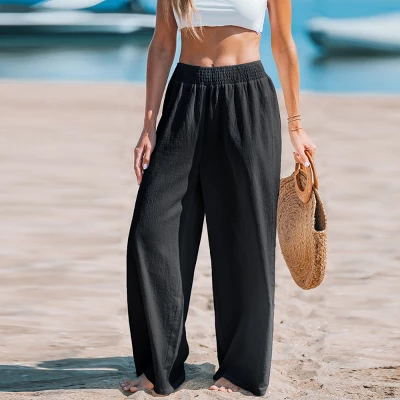 Women's Sunshine Smocked Wide Leg Pants - Cupshe 7 Women's Sunshine Smocked Wide Leg Pants - Cupshe - Image 5