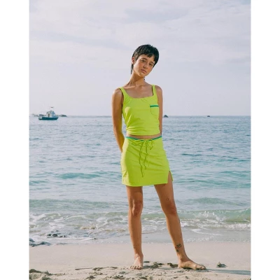 Women's Colette Drawstring Skirt With Slit - MIGA Swimwear 3 Women's Colette Drawstring Skirt With Slit - MIGA Swimwear