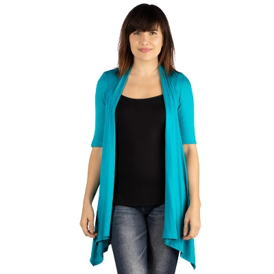 24seven Comfort Apparel Loose Fit Open Front Cardigan Vest 7 24seven Comfort Apparel Loose Fit Open Front Cardigan Vest - Image 5