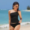 Women's One Shoulder Low Back Tankini Set - Cupshe -Women Store GUEST ba3e4f93 48da 408c ac8b d03d1b923e77