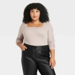 Women's Long Sleeve Slim Fit Corset T-Shirt - Ava & Viv™ 11 Women's Long Sleeve Slim Fit Corset T-Shirt - Ava & Viv™ -Women Store GUEST bbe5a08f 81a7 403b 988d 9b27c10f0234