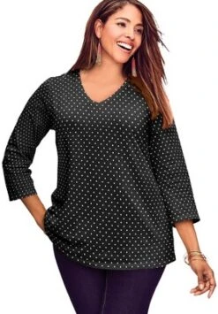 Jessica London Women’s Plus Size V-Neck Tee -Women Store GUEST bc128ac1 1436 4d9f 9851 eebb03327707