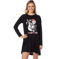 The Nightmare Before Christmas Women's Jack Skellington Sleep Shirt W/ Socks