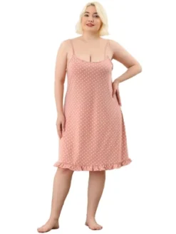Agnes Orinda Women's Plus Size Comfort Ruffle Hem Polka Dots Sleeveless Nightgown 13 Agnes Orinda Women's Plus Size Comfort Ruffle Hem Polka Dots Sleeveless Nightgown -Women Store GUEST bc587781 9e01 4bd3 8711 bde5dbe5c462