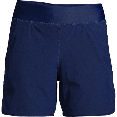 Lands' End Women's 5" Quick Dry Elastic Waist Board Shorts Swim Cover-up Shorts With Panty 10 Lands' End Women's 5" Quick Dry Elastic Waist Board Shorts Swim Cover-up Shorts With Panty - Image 8