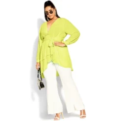 Women's Plus Size Shibara Top - Citrus | CITY CHIC -Women Store GUEST bcf88593 caf9 46eb 825c bf6d7a503af6