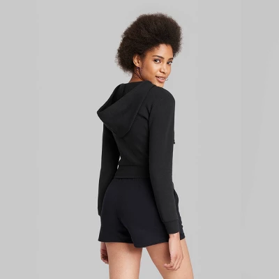 Women's Cropped Zip-Up Hoodie - Wild Fable™ 4 Women's Cropped Zip-Up Hoodie - Wild Fable™ - Image 2