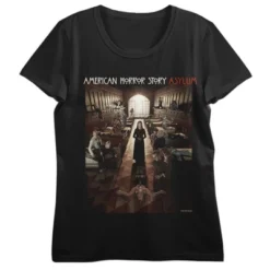 American Horror Story Asylum Poster Art Crew Neck Short Sleeve Black Women’s T-shirt -Women Store GUEST be0396ae e1c3 452c a673 b6cff1335801