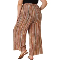 Agnes Orinda Women's Plus Size Boho Palazzo Lounge Wide Leg Pants With Elastic Waist And Stripe 16 Agnes Orinda Women's Plus Size Boho Palazzo Lounge Wide Leg Pants With Elastic Waist And Stripe -Women Store GUEST bec6bd60 941b 407d b4ee 9655a5213033