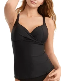 Birdsong Women's Eco Onyx Underwire Wrap Tankini Top - S10149-EONYX -Women Store GUEST beca904e b196 41ac bc97 76f6ad669925