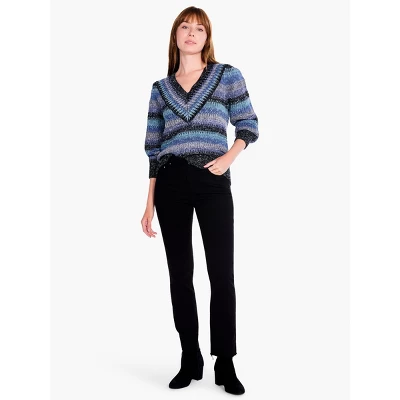 NIC + ZOE Sapphire Stripes Sweater 10 NIC + ZOE Sapphire Stripes Sweater - Image 8