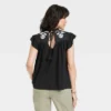 Women's Short Sleeve Embroidered Top - Knox Rose™ -Women Store GUEST c12c82e4 2575 4d24 8981 47bc4785daa1