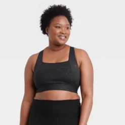 Women's Medium Support Square Neck Crossback Sports Bra - All In Motion™ -Women Store GUEST c21f04d1 0def 4742 8d73 3857898a3118
