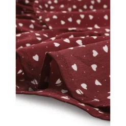 Allegra K Women's Vintage Tie Knot Sweetheart Neck Heart Print A-Line Ruffle Mini Dress -Women Store GUEST c4005ac5 e20a 4890 ae15 29ac9491e52c