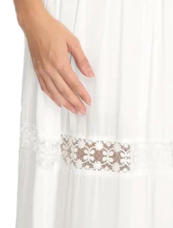 Allegra K Women's Lace Insert Vintage Swing A-Line Maxi Skirt With Elastic Waist -Women Store GUEST c48fa81b 4684 4f30 a382 659db233ce59