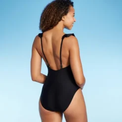 Women's Ruffle Plunge One Piece Swimsuit - Shade & Shore™ -Women Store GUEST c4c6f165 8acc 4216 bd61 4d0184788fd3