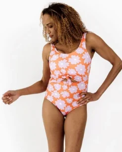 Lime Ricki Women's Daphne Knotted One-Piece -Women Store GUEST c8885928 5242 415e ac65 8c80d9ba3853