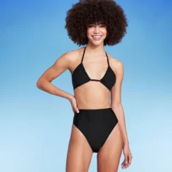 Women's High Leg Cheeky High Waist Bikini Bottom - Wild Fable™ Black 10 Women's High Leg Cheeky High Waist Bikini Bottom - Wild Fable™ Black -Women Store GUEST ca4f125e 7f68 4470 b6de 76d5c3e267be