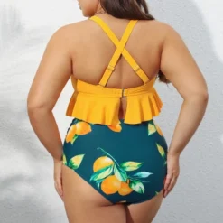 Women's High Waist Ruffled Plus Size Bikini Set - Cupshe -Women Store GUEST ca986203 a789 498b 9d6a f40d4061e3ec