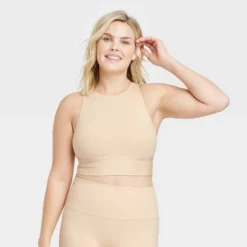 Women's Light Support Brushed Sculpt High-Neck Sports Bra - All In Motion™ 7 Women's Light Support Brushed Sculpt High-Neck Sports Bra - All In Motion™ -Women Store GUEST cb1f6a12 82de 4243 bf49 1ef4c35f4bad