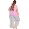 Women's Plus Size Happy Sleep Set - Lilac | AVENUE -Women Store GUEST cd38768d 55da 4749 b965 ee6d23d9e287