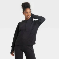 Women's 1/2 Zip Fleece Pullover - JoyLab™ -Women Store GUEST ce3bd8ca 6fb6 4d89 b02a cb55cfe6d1bf
