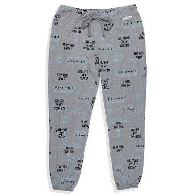 Friends TV Show Womens' Sayings You're My Lobster Jogger Pajama Pants 5 Friends TV Show Womens' Sayings You're My Lobster Jogger Pajama Pants - Image 3