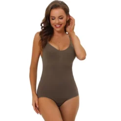 Allegra K Women's Shaping Tummy Control Adjustable Straps Sculpting Leotard -Women Store GUEST ceff1258 1141 4fe1 8b11 2d1302a583d5