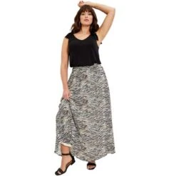 June + Vie By Roaman's Women’s Plus Size Georgette Ankle Skirt 9 June + Vie By Roaman's Women’s Plus Size Georgette Ankle Skirt -Women Store GUEST cf632579 ab46 4507 ac46 588a7fb34c25