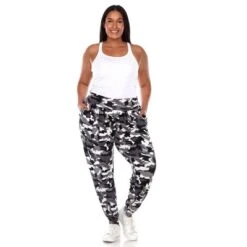 Plus Size Camo Harem Pants - White Mark -Women Store GUEST d14353d2 5777 4040 86ac a6aaf362b3aa