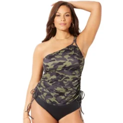 Swimsuits For All Women’s Plus Size Adjustable One Shoulder Tankini Top 8 Swimsuits For All Women’s Plus Size Adjustable One Shoulder Tankini Top -Women Store GUEST d24d4703 1528 4ea2 b354 50cd73e7c657