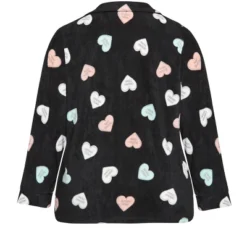 Women's Plus Size Button Up Fleece Top - Black | AVENUE -Women Store GUEST d27d0e9c c5d0 4b3c 8c25 9eca13b0acfb