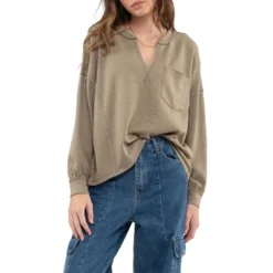 August Sky Women's Long Sleeve Knit Top -Women Store GUEST d29a5e3f 4bf5 4269 926e 571242b79b79