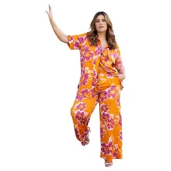 Rebdolls Women's Drawstring Wide Leg Pants